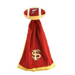 Florida State Seminoles Plush NCAA Football w/Attached Security Blanket by Coed MSRP $20.00