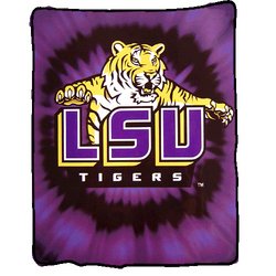 Louisiana State Tigers (LSU) Royal Plush Raschel NCAA Blanket by Northwest MSRP $50.00