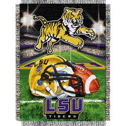 Louisiana State Tigers (LSU) Woven Tapestry NCAA Throw by Northwest MSRP $40.00