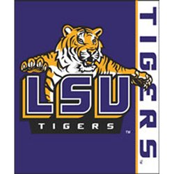 Louisiana State Tigers (LSU) Royal Plush Raschel NCAA Blanket by Northwest