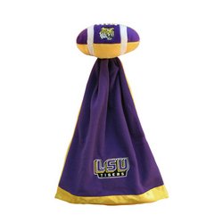 Louisiana State (LSU) Plush NCAA Football w/Attached Security Blanket MSRP $20.00