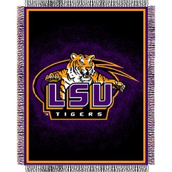 Louisiana State Fightin Tigers Triple Woven Jacquard NCAA Throw by Northwest MSRP $40.00