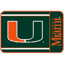 Miami Hurricanes NCAA Welcome Mat by Wincraft MSRP $20.00