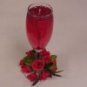 Special occasion champagne glass candles