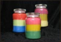 Triple scented triple layered candle. (ON SALE)