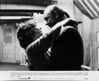 OUTLAND Kika Markham, Sean Connery 8x10 movie still photo