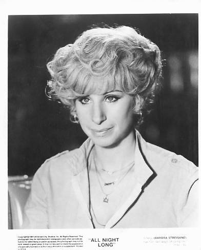 ALL NIGHT LONG Barbra Streisand 8x10 movie still photo