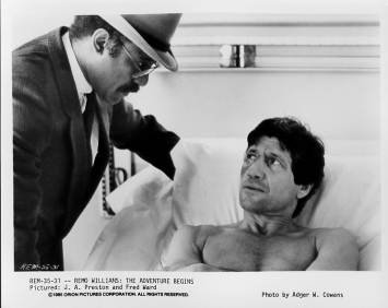REMO WILLIAMS THE ADVENTURE BEGINS J.A. Preston, Fred Ward 8x10 movie still photo