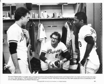 THE SLUGGER'S WIFE Michael O'Keefe, Randy Quaid, Cleavant Derricks 8x10 movie still photo