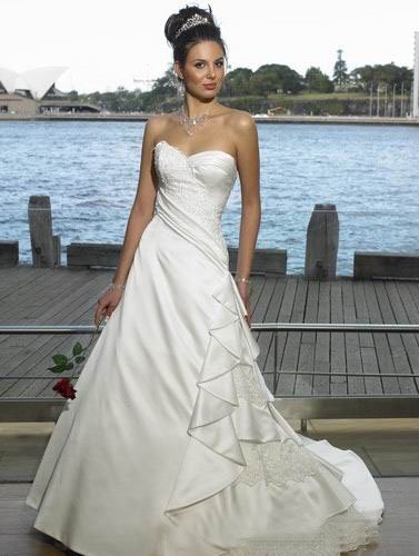 Free Shipping!custom-made wedding dress/evening dress