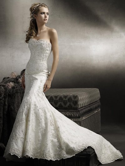Free Shipping!custom-made wedding dress/evening dress