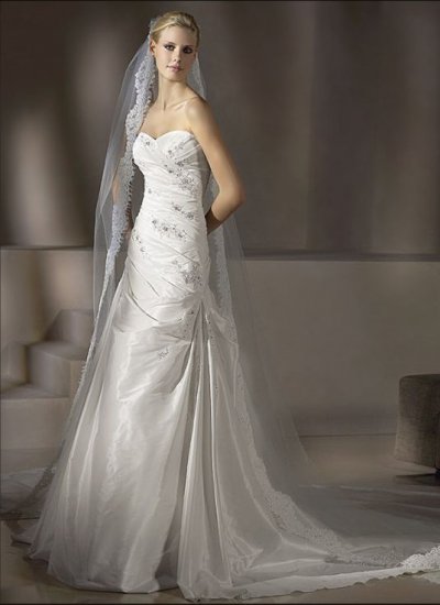 Free Shipping!custom-made wedding dress/evening dress