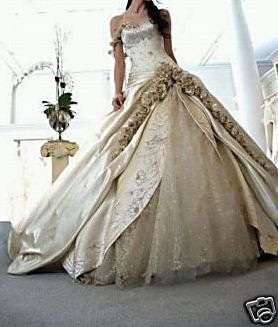 Free Shipping!custom-made wedding dress/evening dress