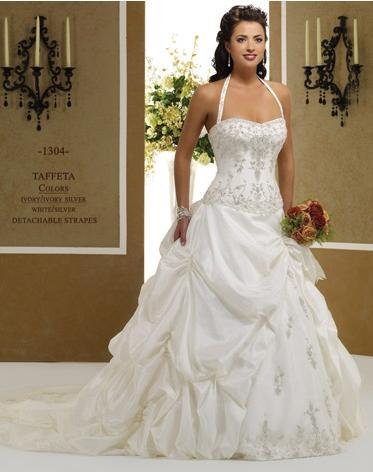 Free Shipping!custom-made wedding dress/evening dress