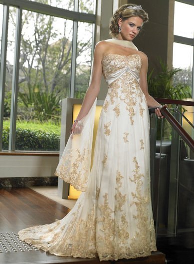 Free Shipping!custom-made wedding dress/evening dress