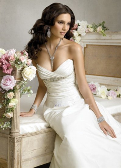 Free Shipping!custom-made wedding dress/evening dress