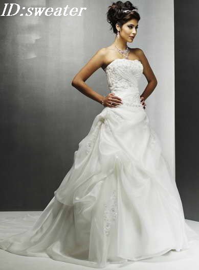 Free Shipping!custom-made wedding dress/evening dress