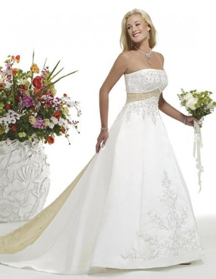 Free Shipping!custom-made wedding dress/evening dress