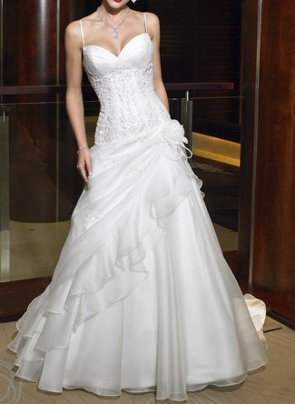Free Shipping!custom-made wedding dress/evening dress