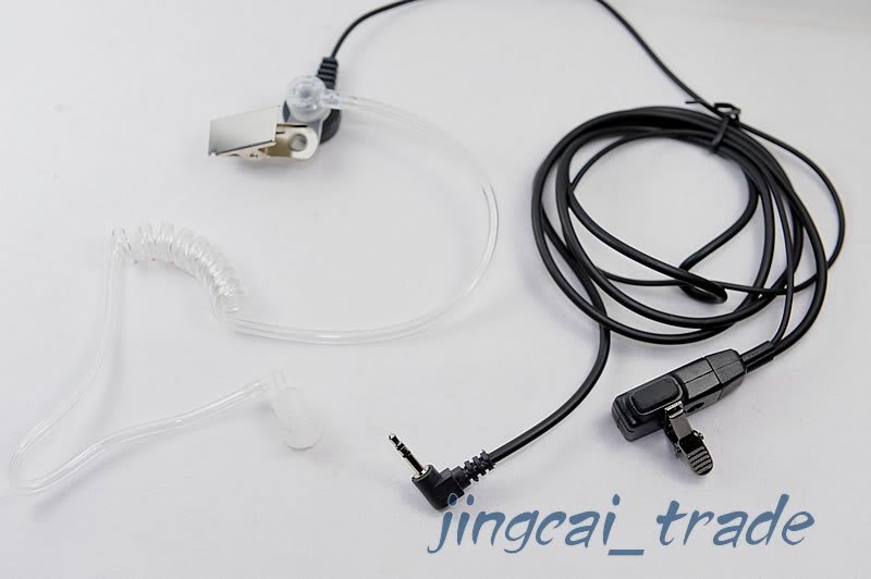 Covert Acoustic Tube Earpiece for Motorola 1 Pin 2.5mm