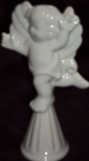 Seraphim or Cherub Ceramic Porcelain Angel Candle Snuffer Decorative Ornament