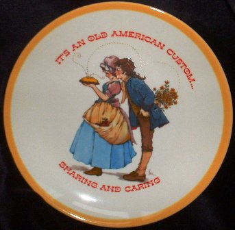 Gibson Greeting Cards Keepsake Collector Dear Hearts Plate 1973 Limited Edition