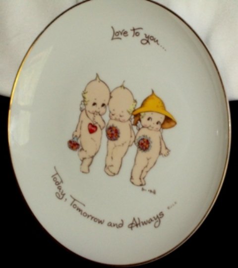 Kewpie Doll Rose O'Neill Collectors Plate 1973 World Wide Arts Love to You Today