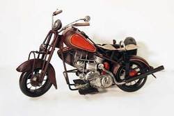 SimpleYears Brownish motorcycle red tank w/side car JL142