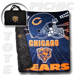 Chicago Bears "Tote A Long" NFL Picnic Blanket Nor1Chi-176PicnicTote