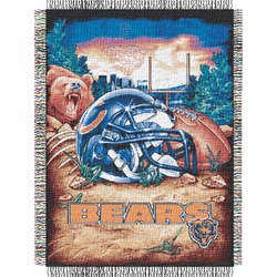 Chicago Bears Woven Tapestry NFL Throw Nor1Chi-051HFA