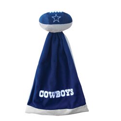 Dallas Cowboys Plush NFL Football with Attached Security Blanket CSW1-Dal-SnuggleBall