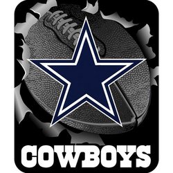 Dallas Cowboys Royal Plush Raschel NFL Blanket Nor1Dal-703Burst