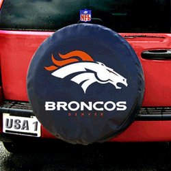 Denver Broncos NFL Spare Tire Cover by Fremont Die (Black) Fmt1TC-Den-98432
