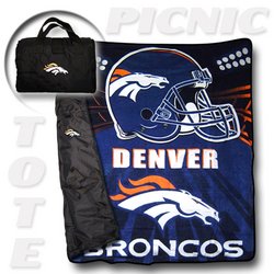 Denver Broncos "Tote A Long" NFL Picnic Blanket Nor1Den-176PicnicTote