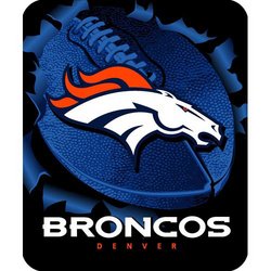 Denver Broncos Royal Plush Raschel NFL Blanket Nor1Den-703Burst