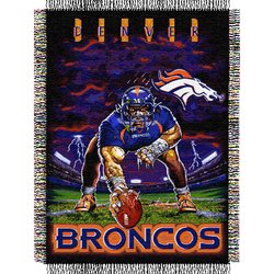Denver Broncos Triple Woven Tapestry NFL Throw Nor1Den-051TPS