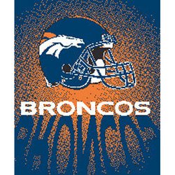 Denver Broncos Royal Plush Raschel NFL Blanket Nor1Den-702Lights
