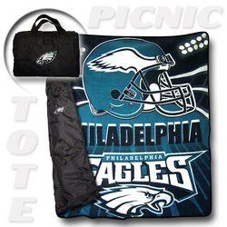 Philadelphia Eagles "Tote A Long" NFL Picnic Blanket Nor1Phi-176PicnicTote