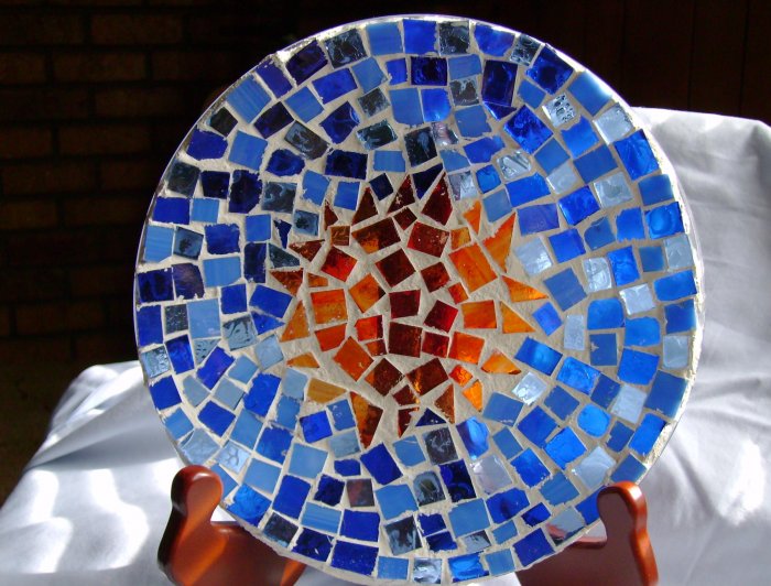 Sun and Sky Mosaic Plate