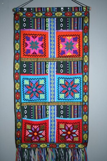 Brightly colored Wall Hanging of Chinese Ethnic Minority