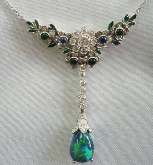 Black Opal Necklace