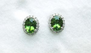 Green Tourmaline Earrings