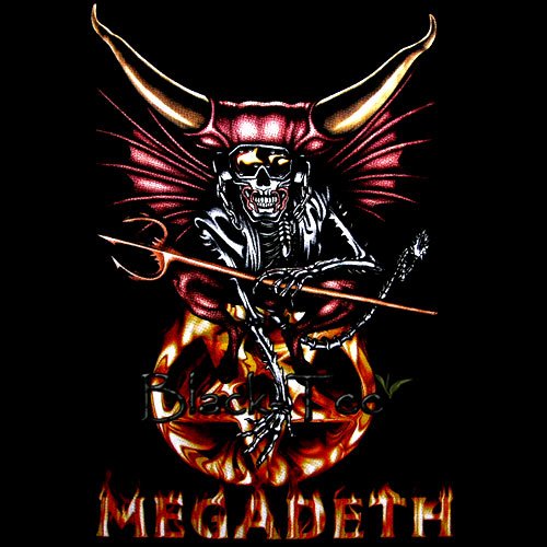 MEGADETH BLACK HEAVY METAL TEE T SHIRT Size M / D69