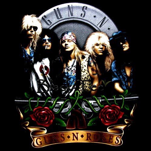 GUNS N ROSES BLACK ROCK TEE T SHIRT Size L / D67