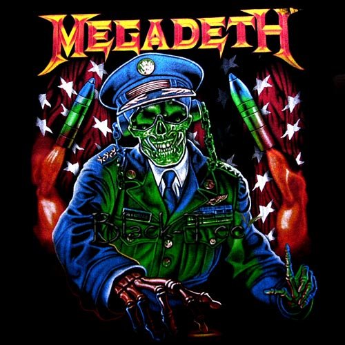 MEGADETH BLACK HEAVY METAL TEE T SHIRT Size M / D71