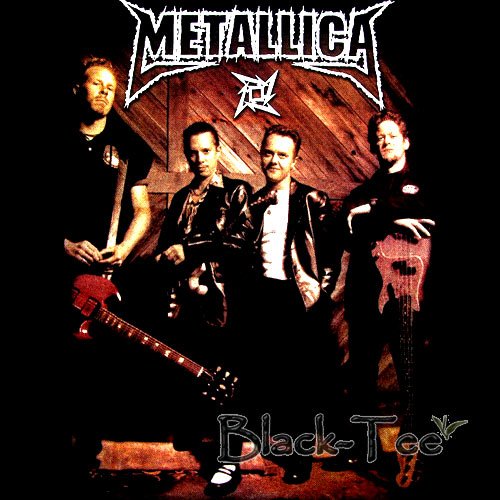 METALLICA BLACK HEAVY METAL TEE T SHIRT BAND SIZE S / E38