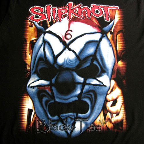 SLIPKNOT MASK BLACK HEAVY METAL TEE T SHIRT Size L / D16