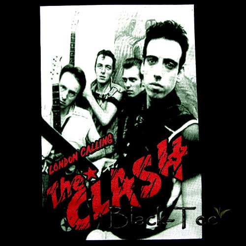 THE CLASH PUNK ROCK T SHIRT LONDON CALLING Sz. XL / D84