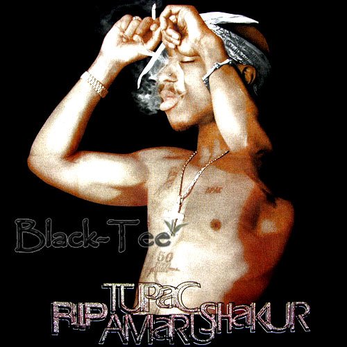 TUPAC SHAKUR RAPPER HIP-HOP T SHIRT 2PAC SIZE S / E80