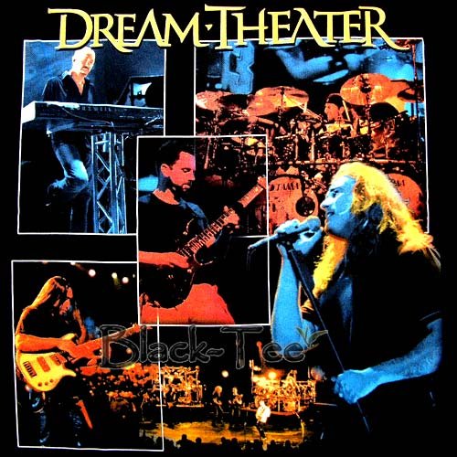 DREAM THEATER BLACK TEE T SHIRT CONCERT SIZE S / E85